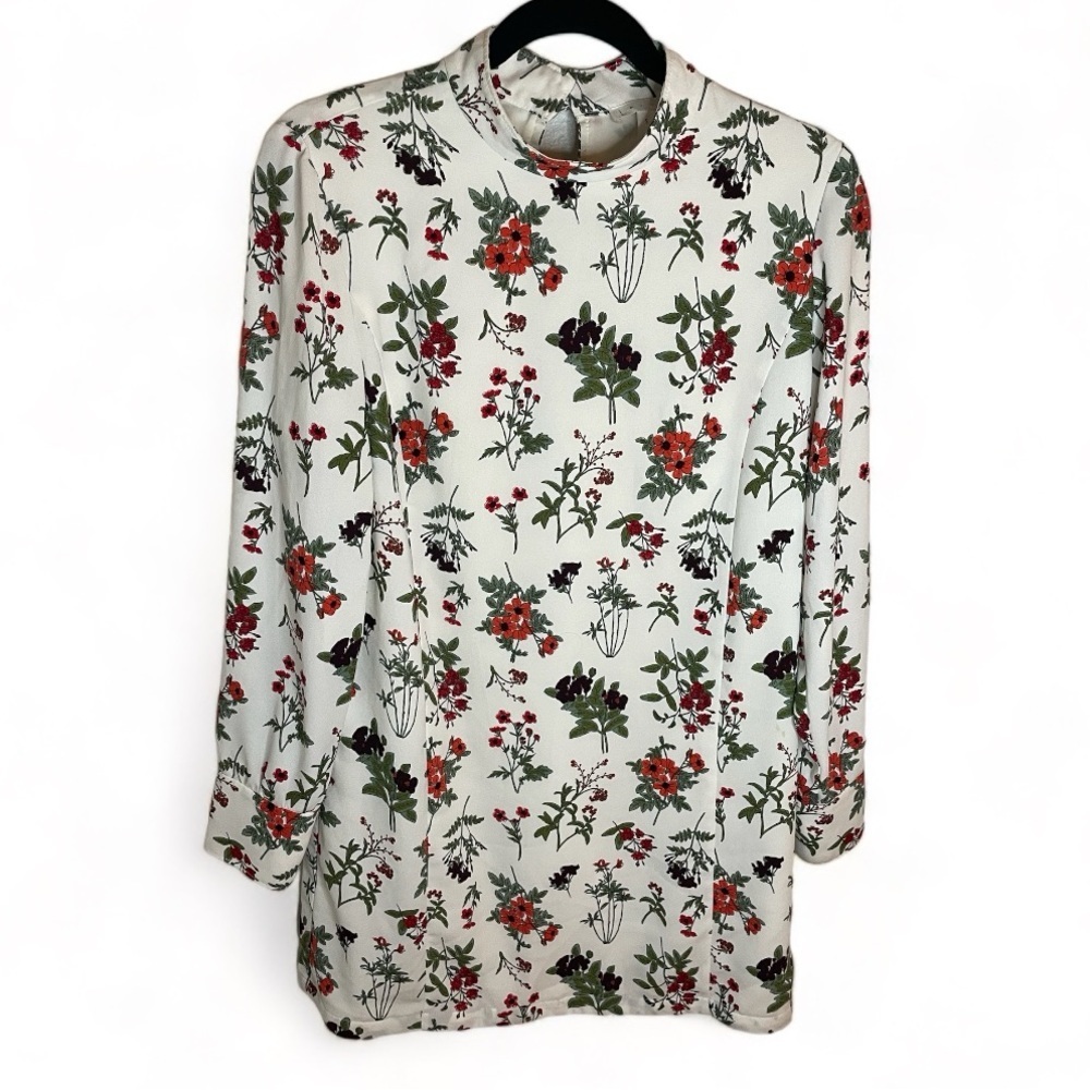 LEITH Floral Shift Mini Dress Wildflowers Woman’s size‎ Small S Summer Festival